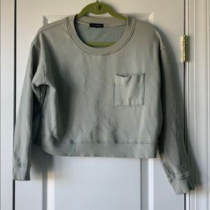 Cropped Teal Sweatshirt